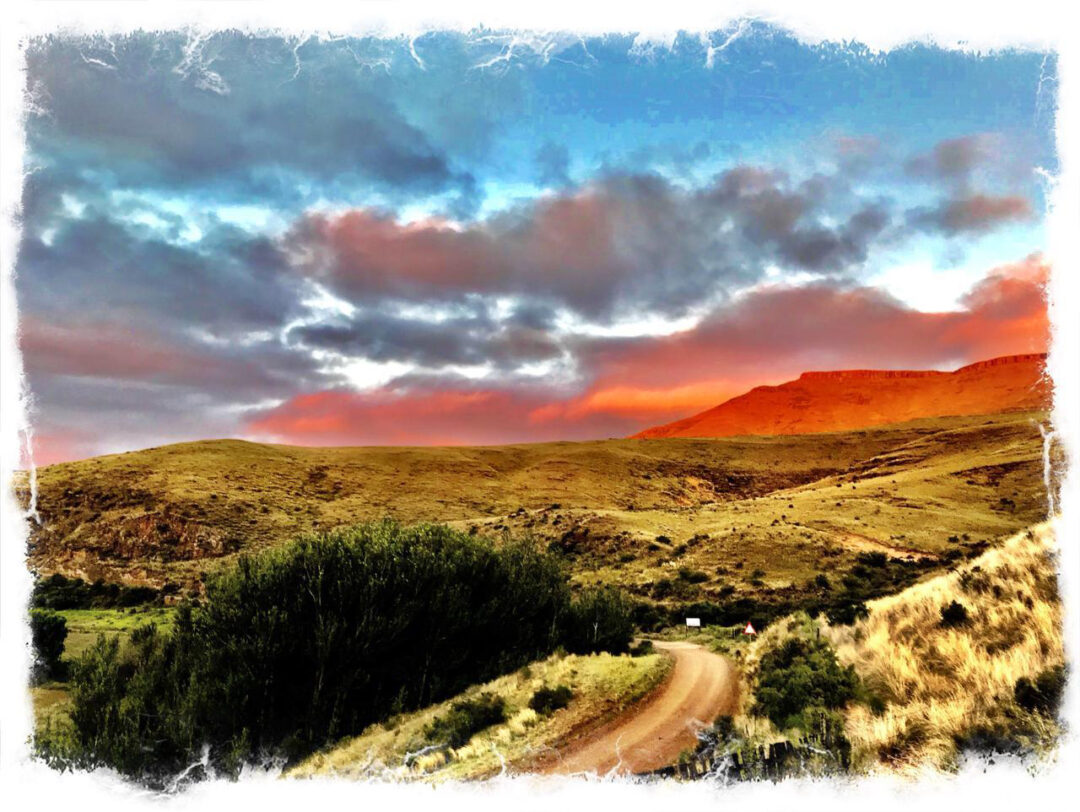 Alpine Swift Trails mountain sunset view from Stairs